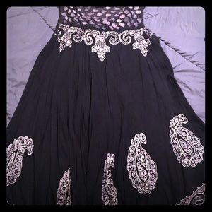 Boho Chic Black Dress